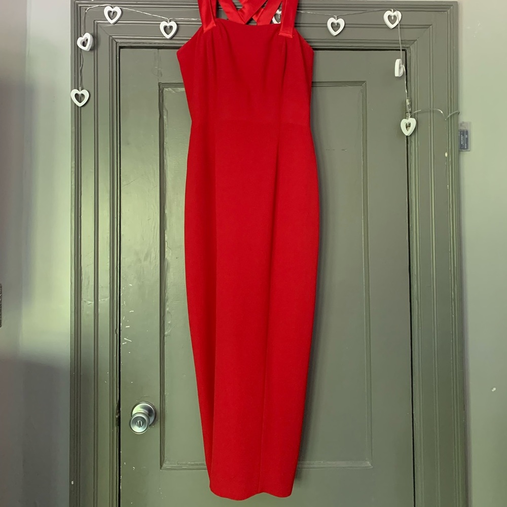 Beautiful red cocktail dress